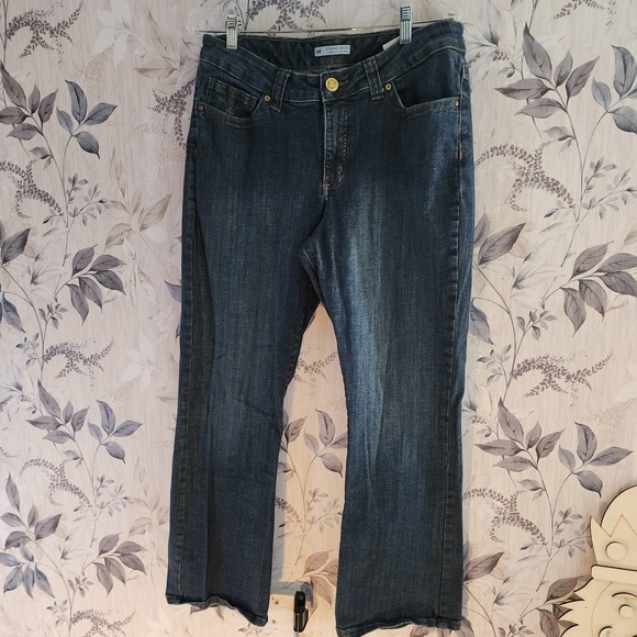 Lee Slender Secret Straight Leg Jeans Plus Size Sits at Waist 16 Short - Picture 1 of 8